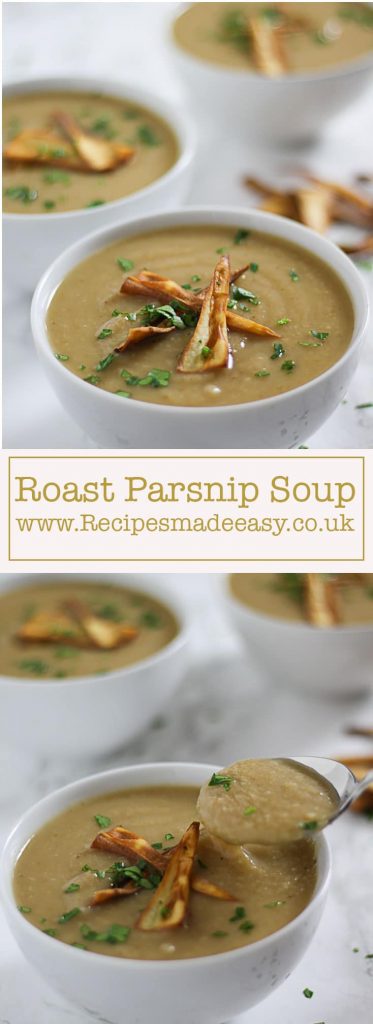Roast Parsnip soup by recipesmadeeasy.co.uk