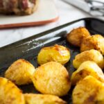 tray of roast potatoes