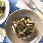 braised short ribs served over mashed potatoes