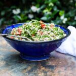 bowl of tabouleh with quinoa