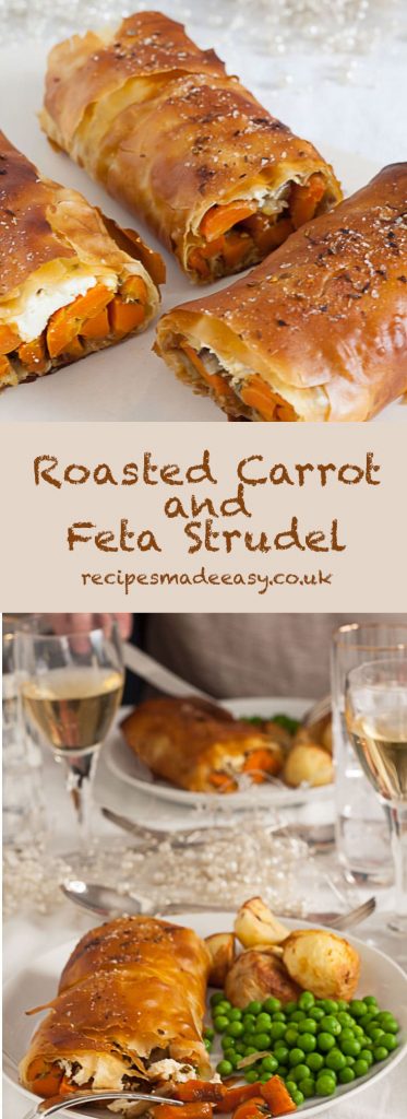 Recipes Made Easy - Roasted carrot and feta strudel