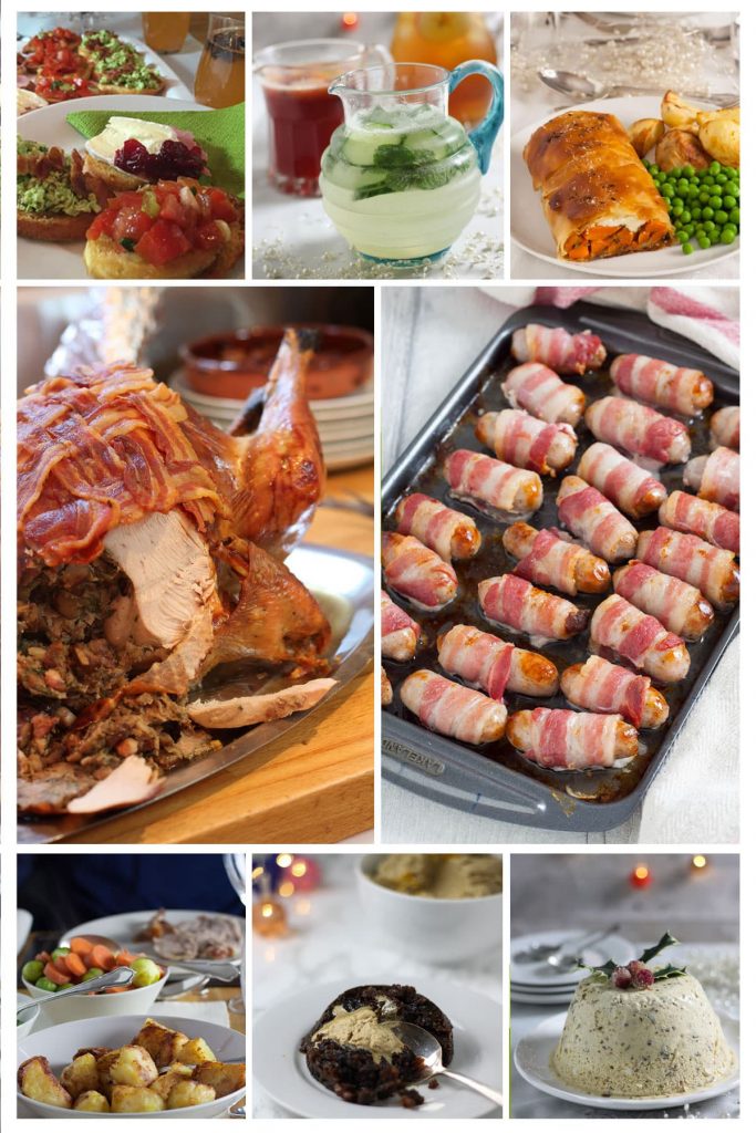 collage of easy Christmas recipes