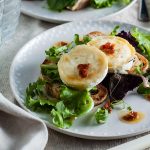 goats cheese salad with sundried tomato dressing.