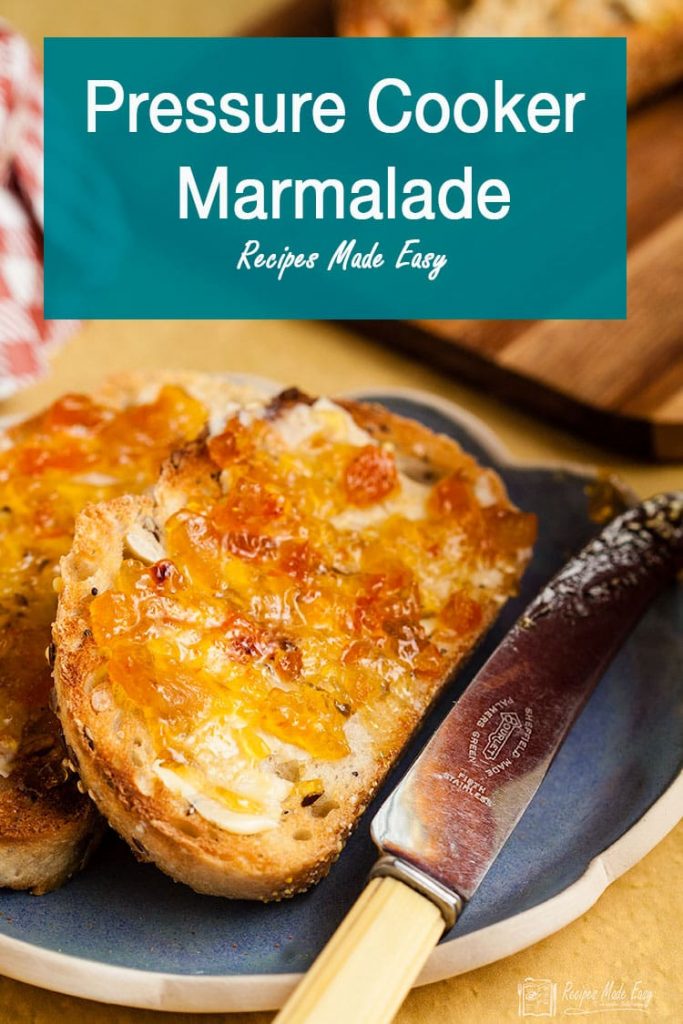 quick and easy marmalade on toast.
